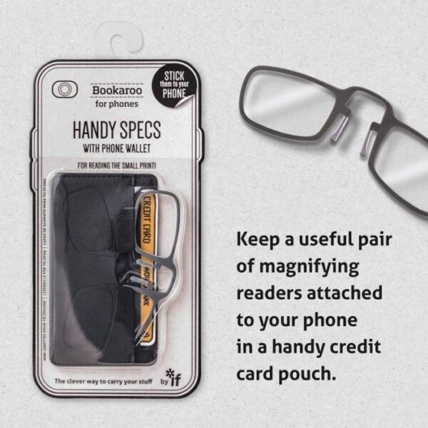 γυαλιά σε αυτοκόλλητη θήκη για κινητό