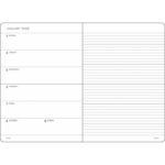B6 softcover  weekly planner & notebook black