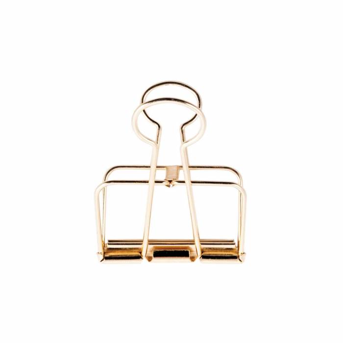 Wire clip 19mm gold