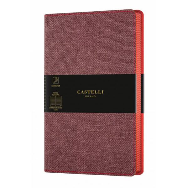 Σημειωματάριο CASTELLI flex 13X21 Harris maple red
