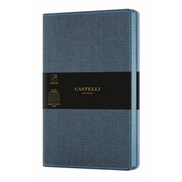 Σημειωματάριο CASTELLI flex 13X21 HarrIs slate blue