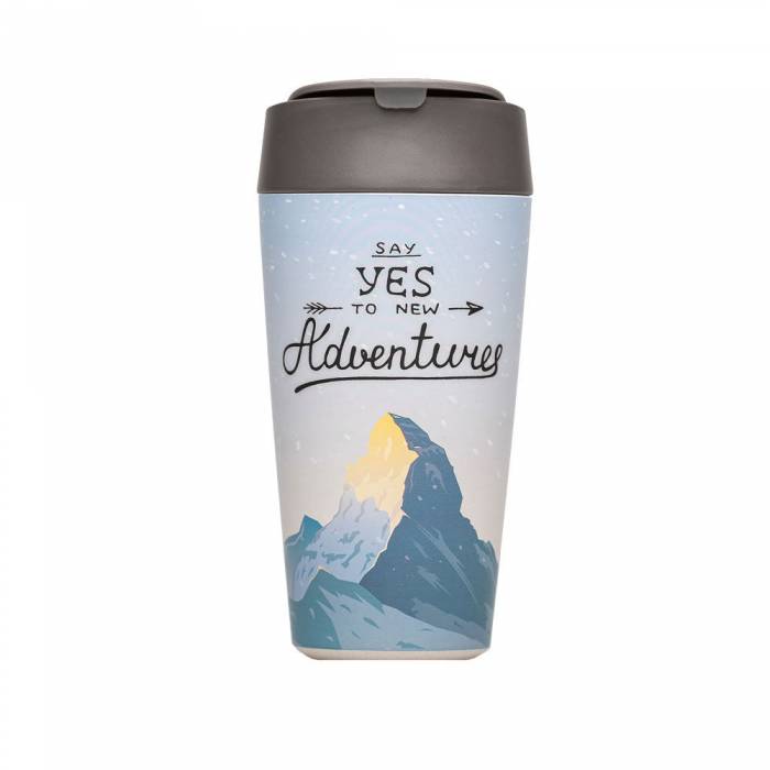 BIOLOCO κούπα plant deluxe cup Say yes to new Adventures 420ml