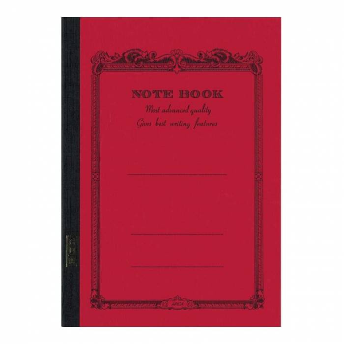 APICA notebook B5 ριγέ CD15RN κόκκινο 179×252mm