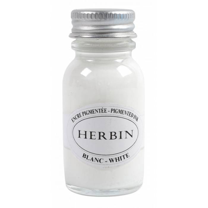 HERBIN μελάνη pigmented ink 15m λευκή