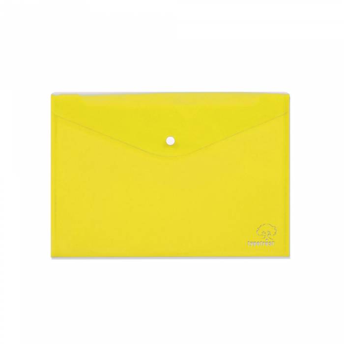 TYPOTRUST πλαστικός φάκελος με κουμπί Α4 κίτρινος