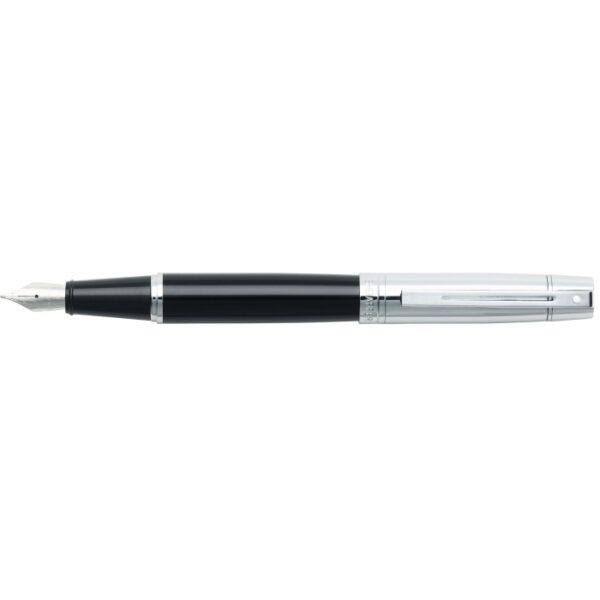 SHEAFFER 300 πένα glossy chrome μαύρη