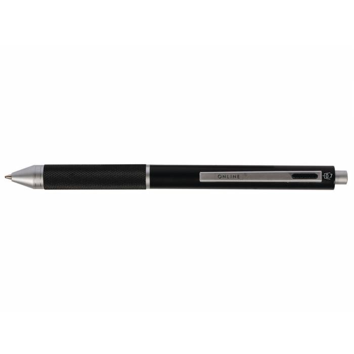 Στυλό ONLINE multipen μαύρο 4in1  μπλέ+κόκκινο+μαύρο+μηχ.μολύβι 0