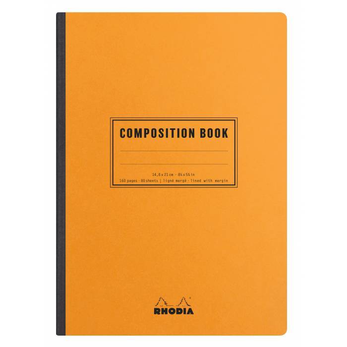 RHODIA σημειωματάριο composition book ριγέ 19Χ25εκ. 80φ.80γρ
